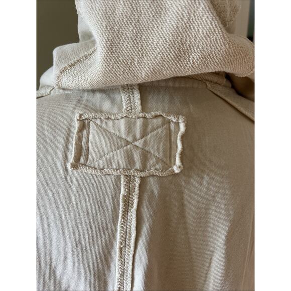 Free People We The Free Emilia Cardigan Hoodie Slouchy Oversized XS tan EUC - Picture 8 of 16